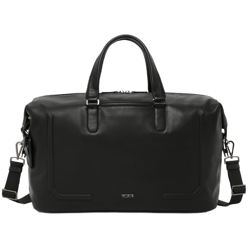 TUMI/途明Harrison男士皮质手提托特包大容量差旅包 黑色 大容量