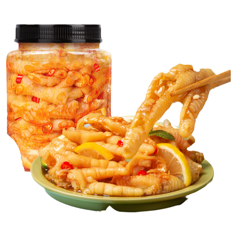炭食光无骨鸡爪柠檬酸辣脱骨去骨凤爪即食熟食零食小吃食品