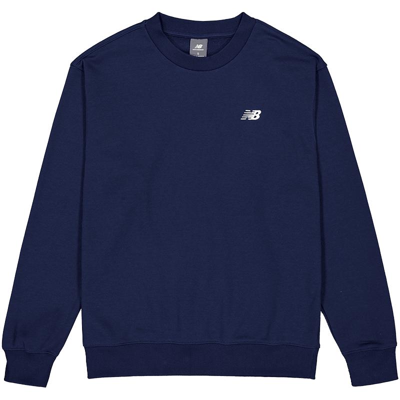 NEW BALANCE 官方新款男款冬季经典简约时尚圆领针织卫衣套头衫 BK MT41507 M