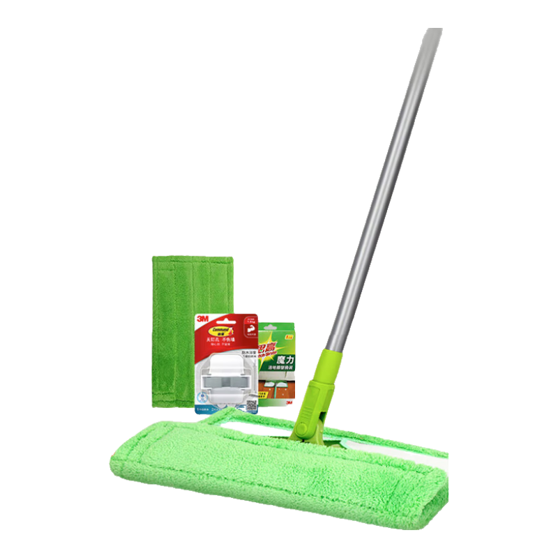 3M思高魔力洁地擦F1干湿两用平板地拖把xj 收纳套装（F1标配+拖把夹）