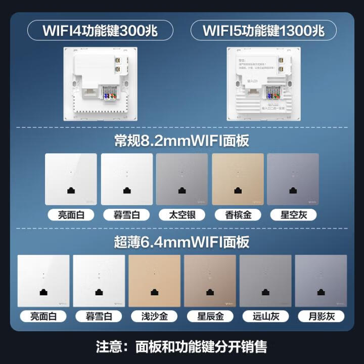 公牛新一代全屋强电WIFI智能无线入墙AP插座上网神器千兆宽带路由器
