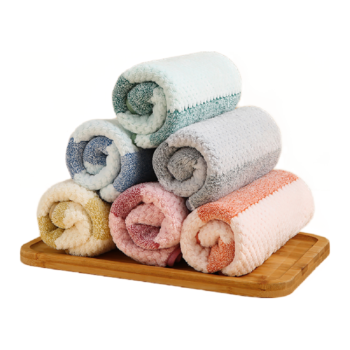 洁丽雅 6条毛巾洗脸巾柔软亲肤不易掉毛吸水毛巾家用成人擦脸巾