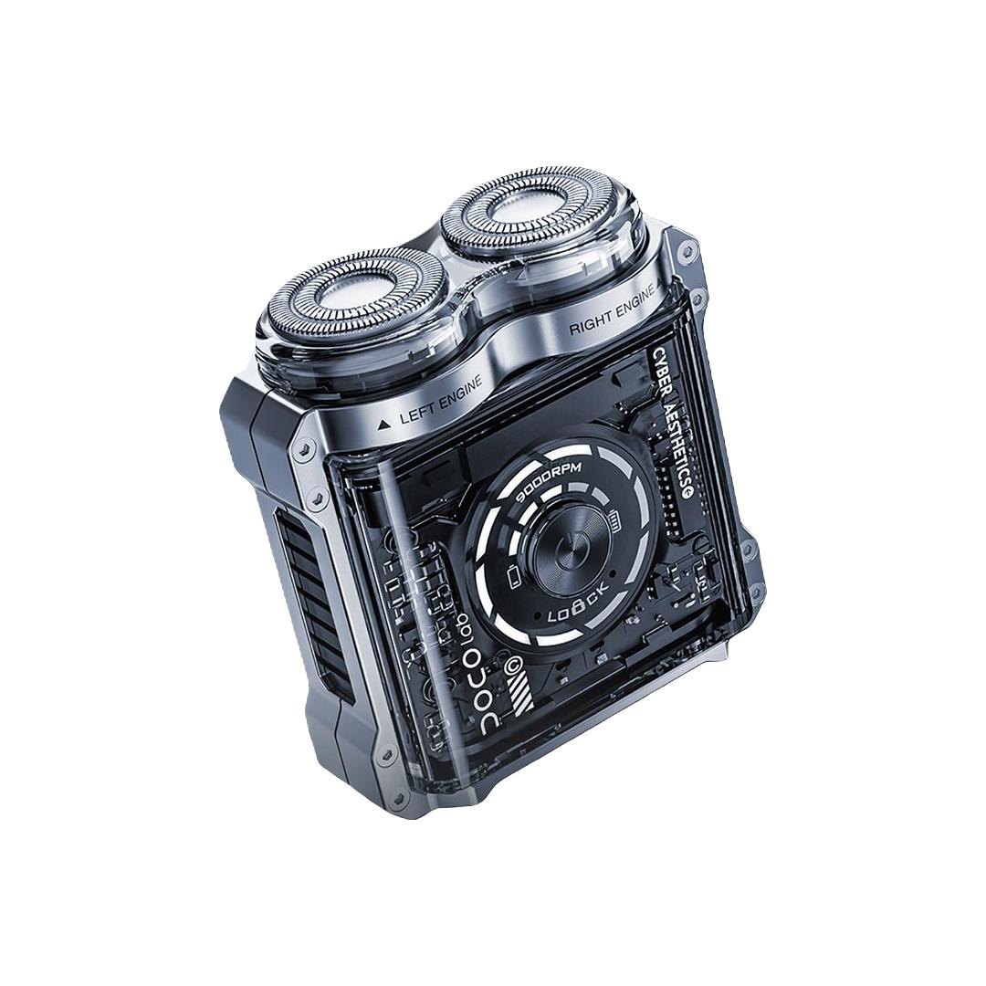 透明机甲剃须刀丨合金X透明 双倍潮酷 | 银卡礼盒