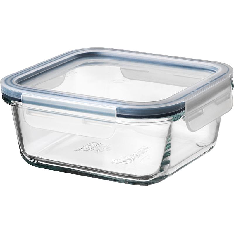 IKEA宜家365+附盖食品盒玻璃保鲜盒饭盒透明便当盒分装盒