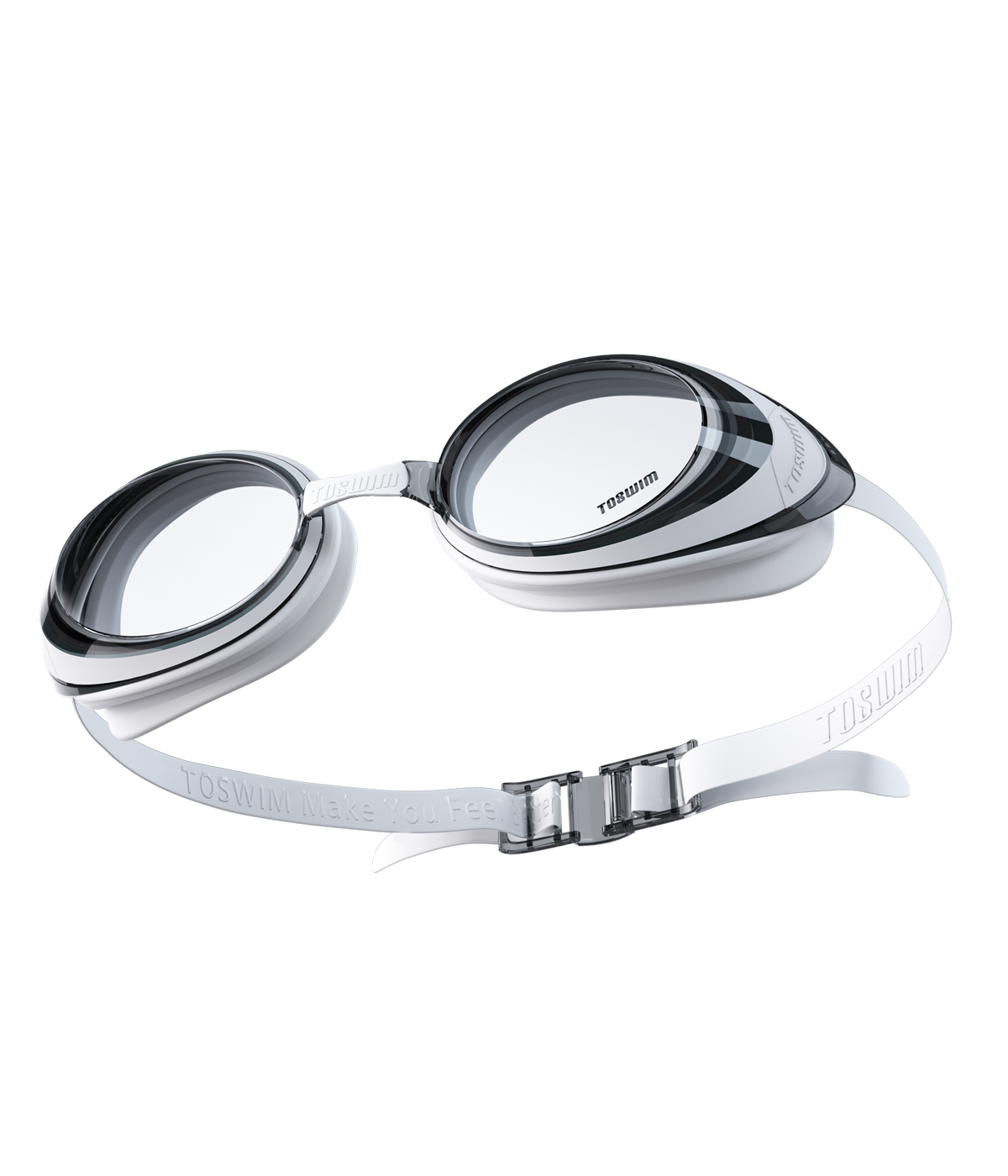 TOSWIM 游泳镜防水防雾高清 男女儿童近视可选百搭游泳眼镜