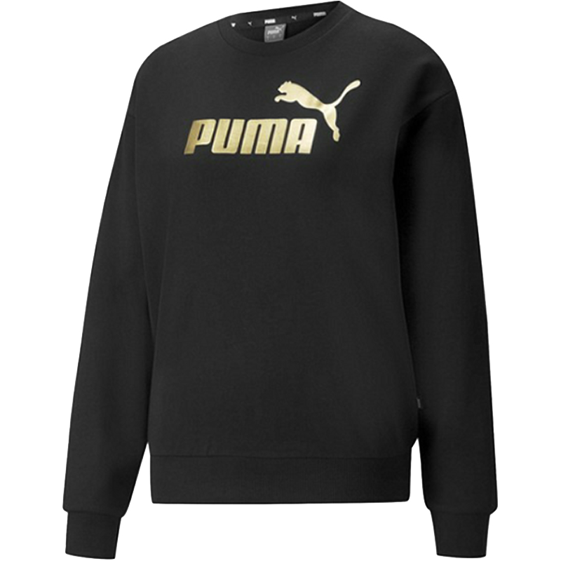 彪马 大LOGO圆领女运动休闲针织时尚百搭潮流亲肤套头衫卫衣