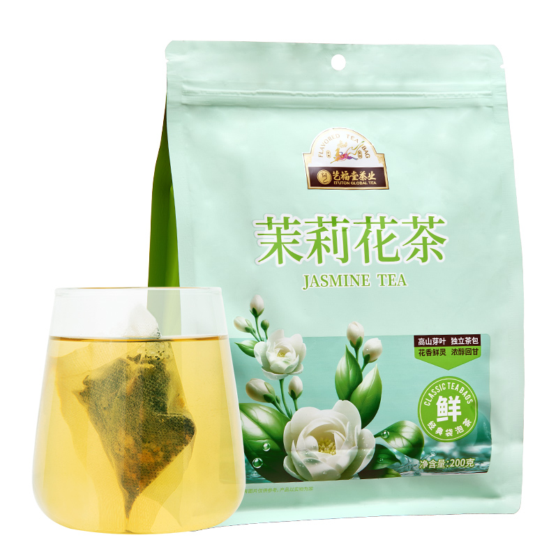 艺福堂茶叶茉莉花茶夏季冷泡茶泡水喝的花草茶袋泡茶包