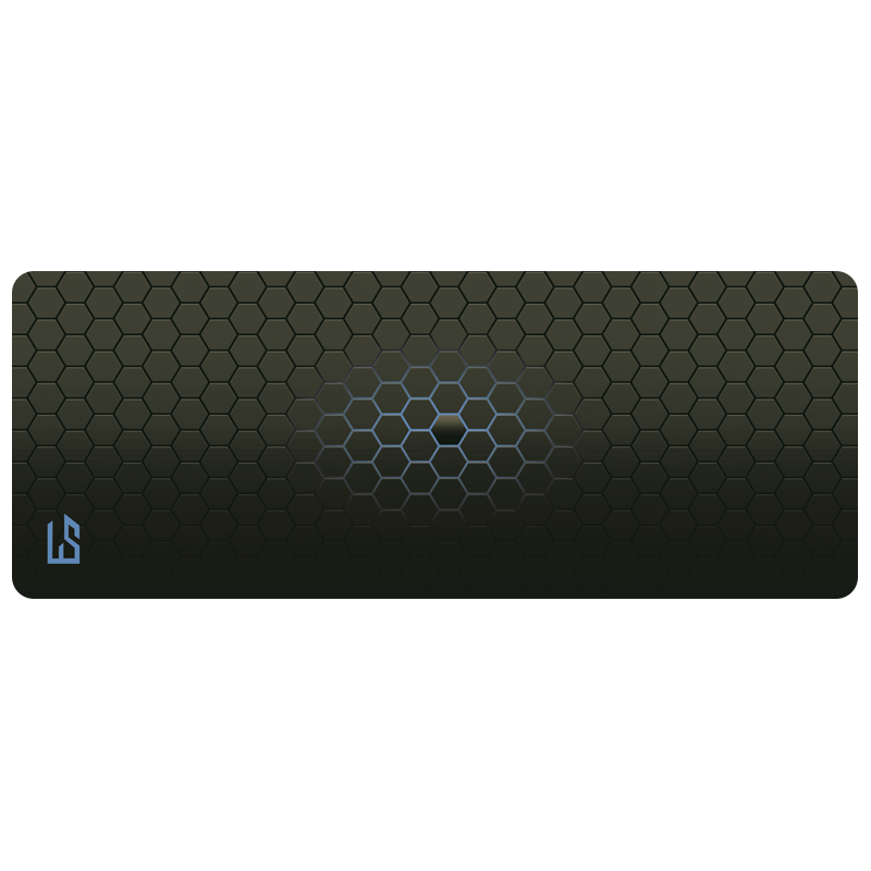 灵蛇 LINGSHE)鼠标垫800*300*3超大办公游戏鼠标垫 学生桌垫 精密锁边 P69 壁垒 黑色 礼盒装