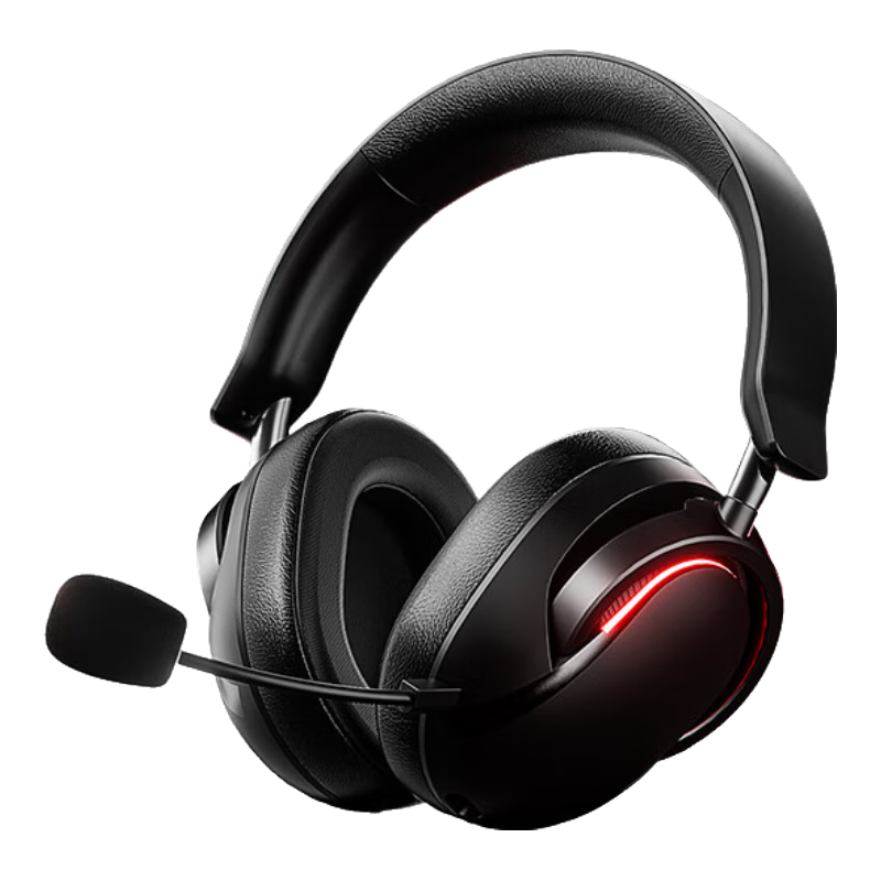  AULA/狼蛛 四模连接 游戏耳机  黑枪