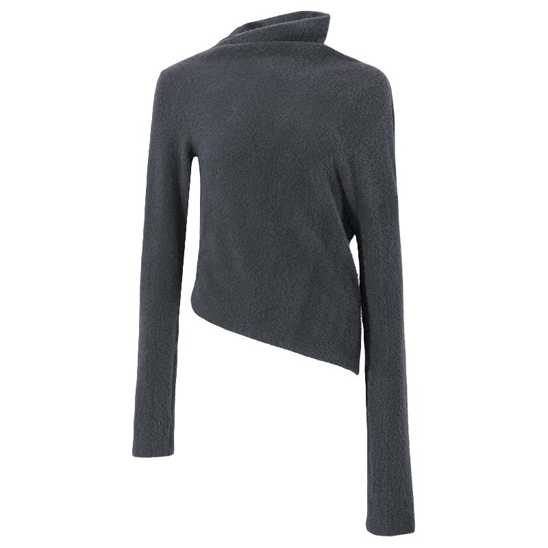 【设计师品牌BLANCORE】2025冬季慵懒不对称宽松舒适上衣T恤