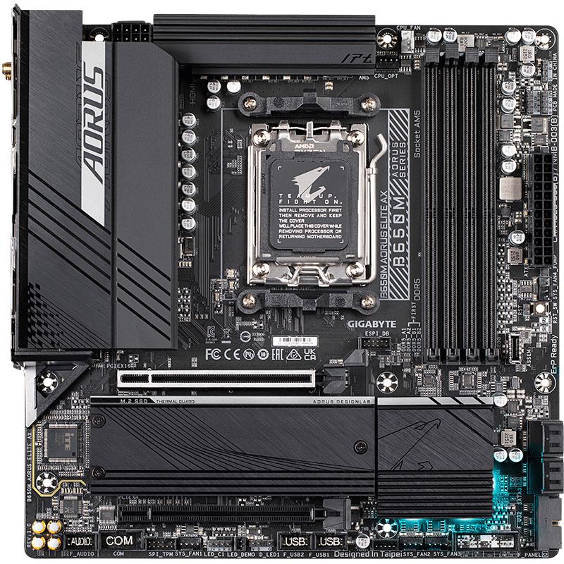 GIGABYTE 技嘉 小雕 B650M AORUS ELITE AX  M-ATX主板（AMD AM5、B650）