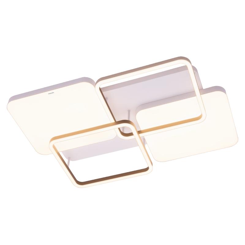 PHILIPS飞利浦层皓led几何轻奢吸顶灯客厅大灯2023新款现代简约大气主灯