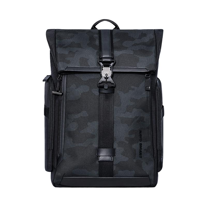 NAYO SMART2024年时尚双肩包男商务旅行16吋电脑包大容量通勤包HermanH2 迷彩色