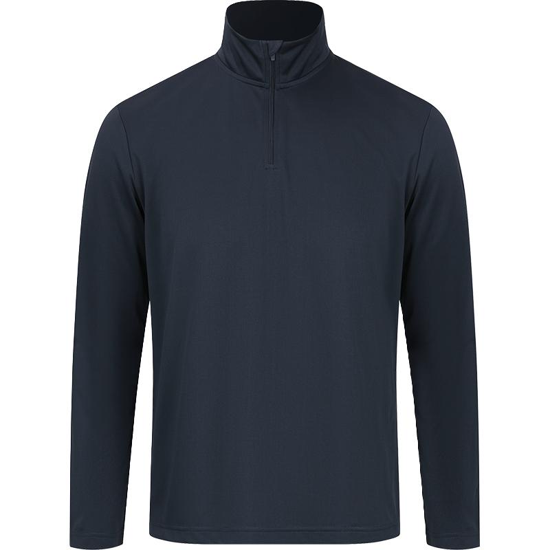 URBAN REVIVO UR秋季运动纯色柔软拉链T恤UMU440076