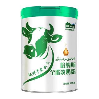 HANAS 全脂淡奶粉新疆特产纯牛奶粉成人奶粉男士女士早餐牛奶粉 900g