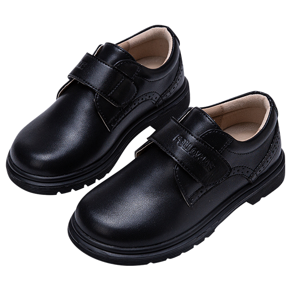 富罗迷 男童皮鞋秋季2025经典儿童黑皮鞋正装鞋软底表演鞋初中生