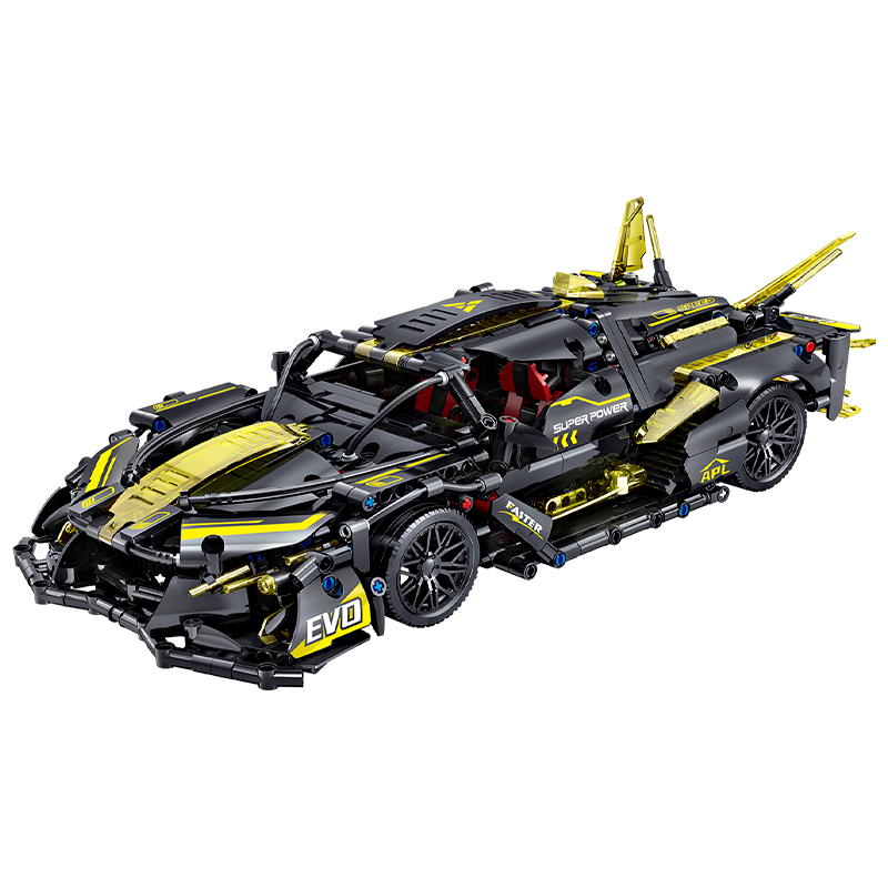 联合创想积木拼装阿波罗跑车儿童男孩玩具高难度巨大型模型毕业 阿波罗【静态版】