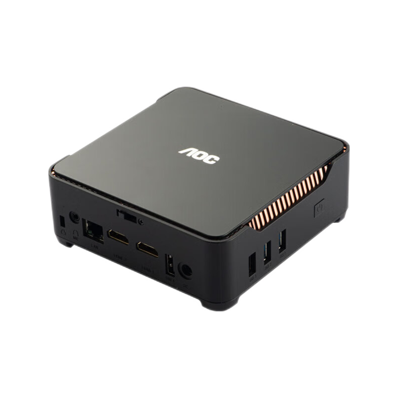AOC MOSS小苔藓M3 迷你台式机 黑色（N95、核芯显卡、8GB、256GB SSD）
