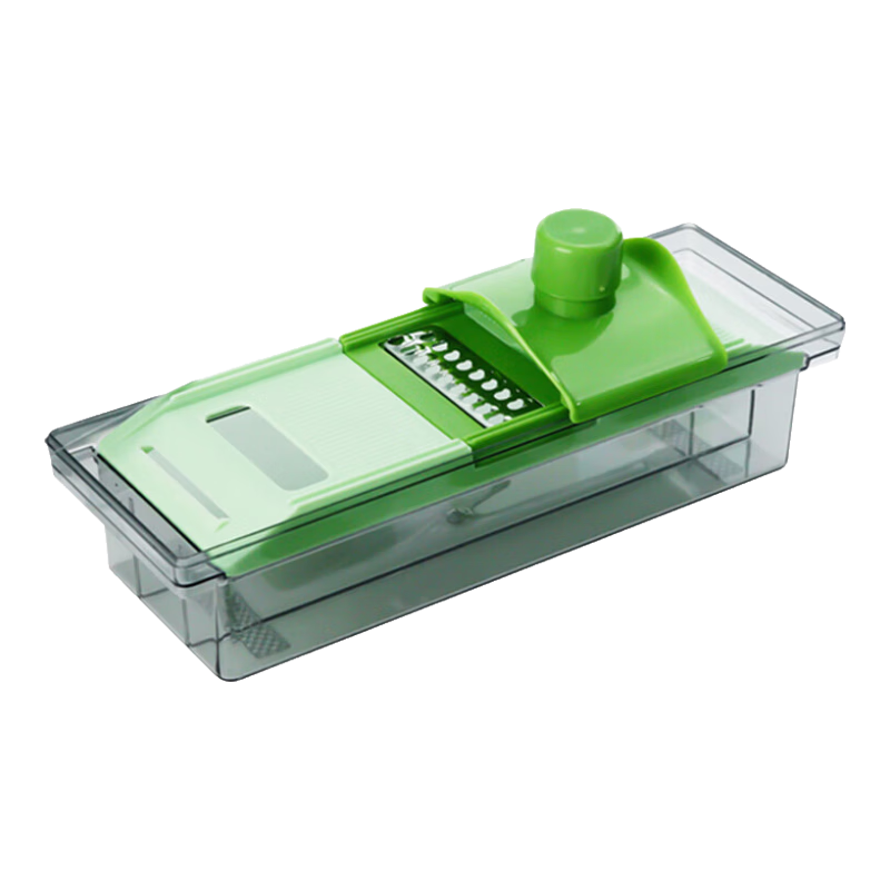 拜杰切菜擦丝器刨丝器厨房土豆丝切片机切丝 方形切菜器【4刀片+护手器】 五星好物