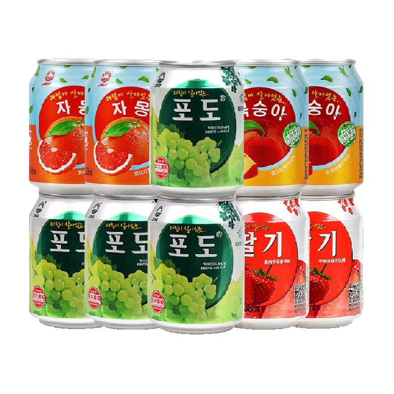  九日 多口味组合 果汁饮料  238ml×10罐 2380ml 包装