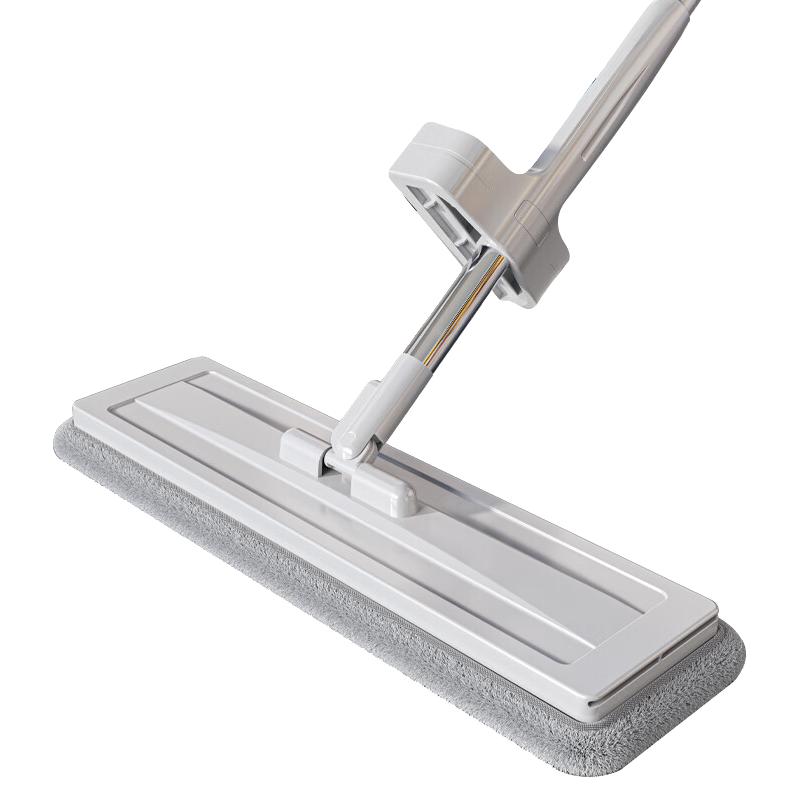 益伟免手洗平板拖把家用一拖净吸水拖地懒人拖布 普通款【加厚面板+共2块布】