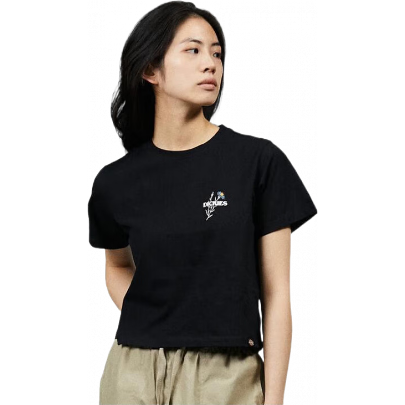 dickies商场同款24春夏新品 女式胸前小印花短款休闲圆领短袖T恤DK013069