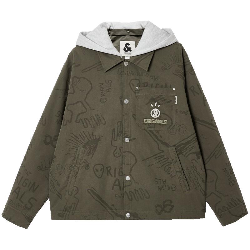 【商场】杰克琼斯2025年秋冬男装棉衣衣身满印225409046