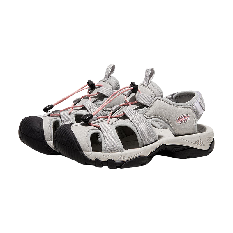 骆驼（CAMEL）夏季户外溯溪涉水速干沙滩鞋女士透气包头凉鞋F24B162016