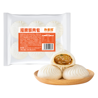 和善园 任选 招牌鲜肉包300g(6只)