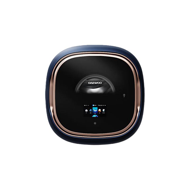 大宇（DAEWOO）壁挂洗衣机 儿童婴儿迷你洗衣机挂壁式宝宝内衣全自动变频滚筒洗烘一体机 双仓投放丨超薄机身【莫兰迪蓝】