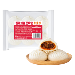 和善园 粉丝包肉包馒头花卷 香辣粉丝豆腐包300g