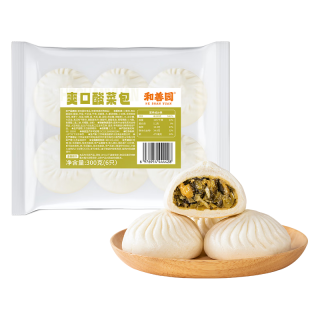 和善园 粉丝包肉包馒头花卷 爽口酸菜包300g