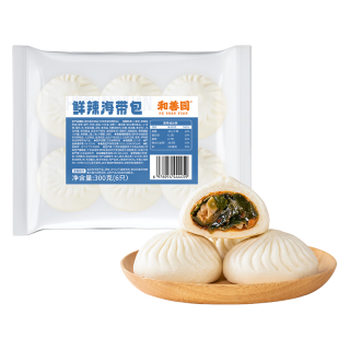 和善园 粉丝包肉包馒头花卷 鲜辣海带包300g(任选6件)
