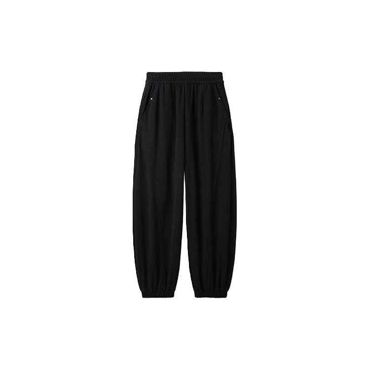 【针织弯刀束脚裤】24冬高腰束脚卫裤磨毛宽松显瘦运动休闲裤