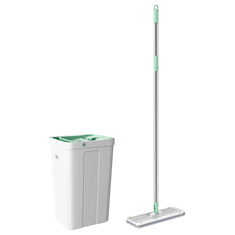 3M 思高 平板拖把 刮刮乐拖把带桶 免手洗 干湿分槽 家用一拖净