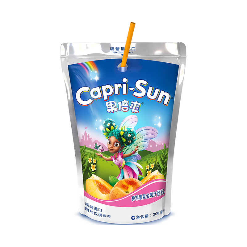 Capri-Sun 果倍爽 桃苹果复合果汁饮料 200ml*6袋