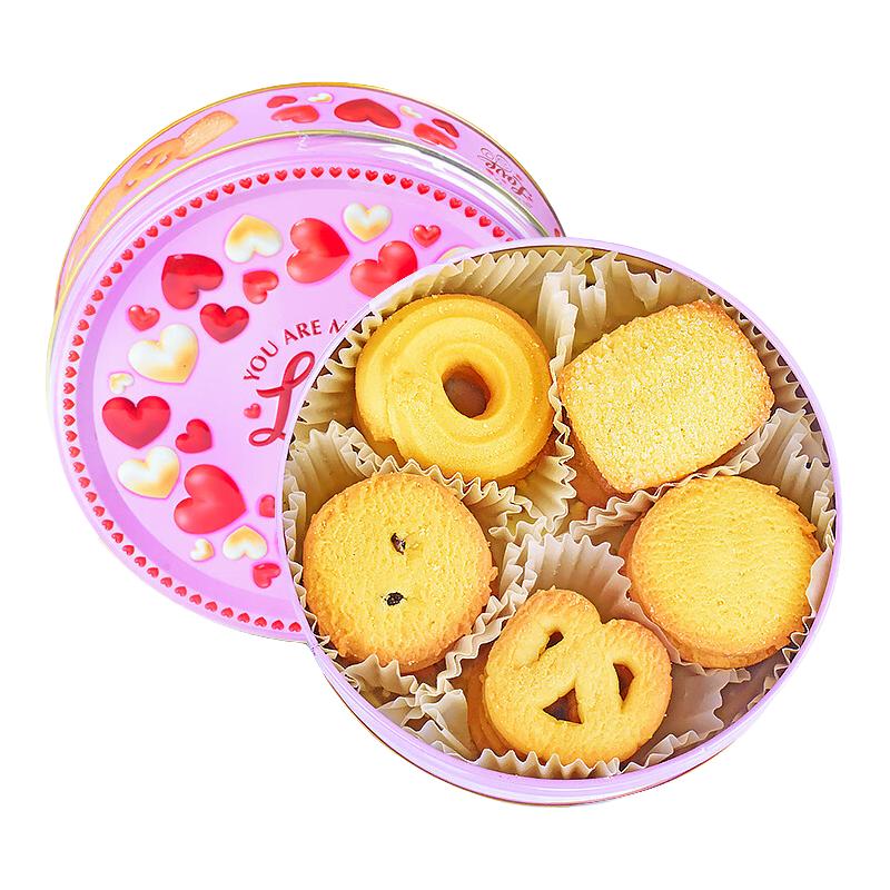 GPR黄油曲奇饼干铁罐结婚 马来西亚零食118g*3