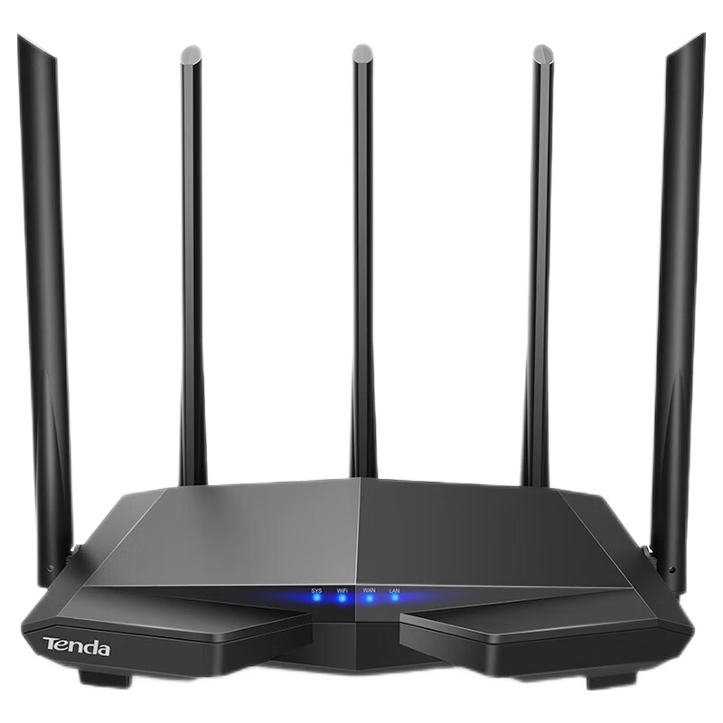 Tenda 腾达 AC7 双频1200M 家用百兆无线路由器 Wi-Fi 5 单个装 黑色