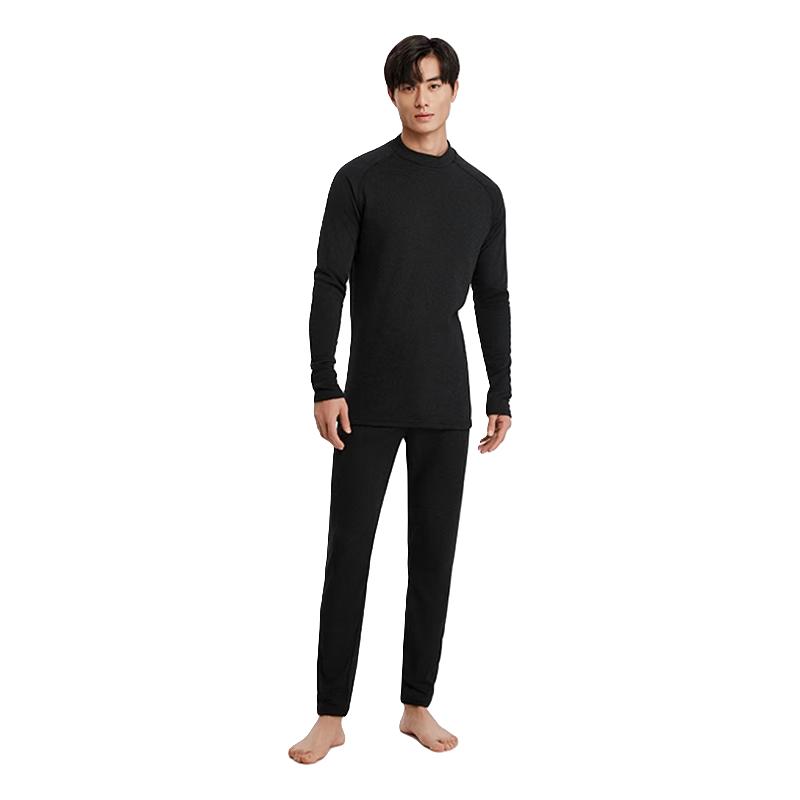 迪卡侬（DECATHLON）保暖内衣男女秋衣秋裤速干防寒滑雪上衣裤子套装- BL 100 SKI100 男士BL100黑色套装 S