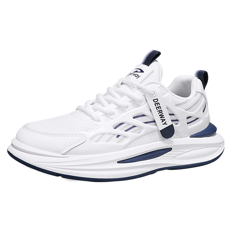 德尔惠 秋季男士户外运动休闲鞋透气跑步鞋潮流百搭鞋子男舒适跑步鞋