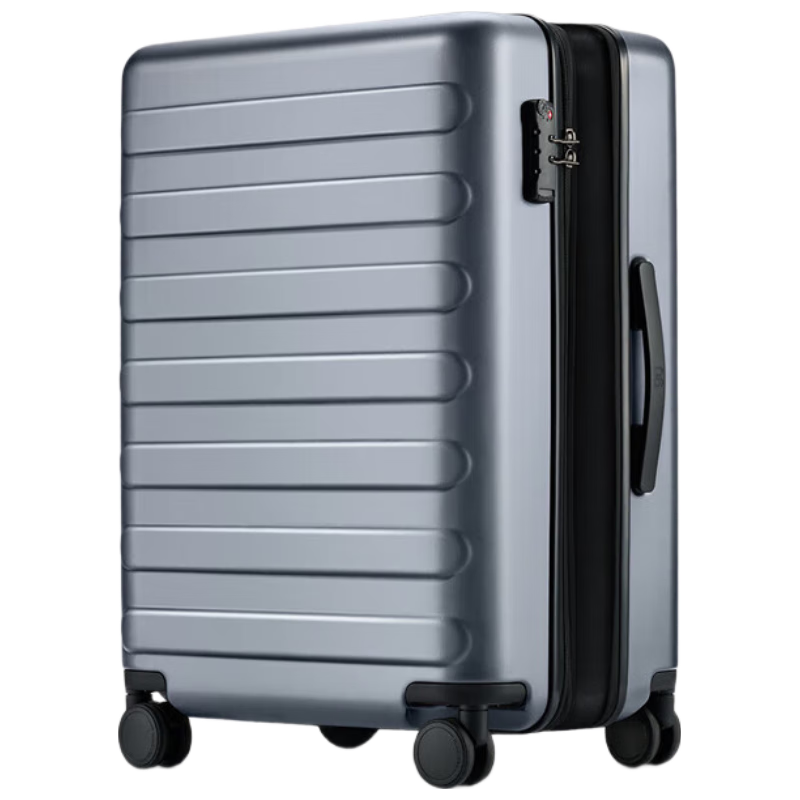 NINETYGO 90分 扩容行李箱男女旅行箱PC耐磨密码箱轻音万向轮拉杆箱钛金灰20英寸 钛金灰 20英寸 可登机