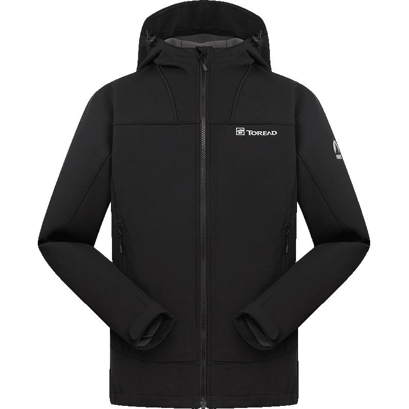 TOREAD 探路者 男款连帽软壳外套