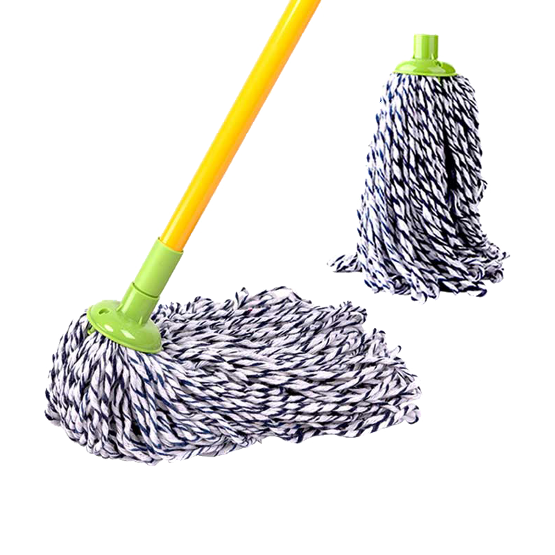 3M 思高一拖净棉线布条吸水无纺布拖把墩布家用一拖净老式传统拖把 吸水型拖把1杆+1头