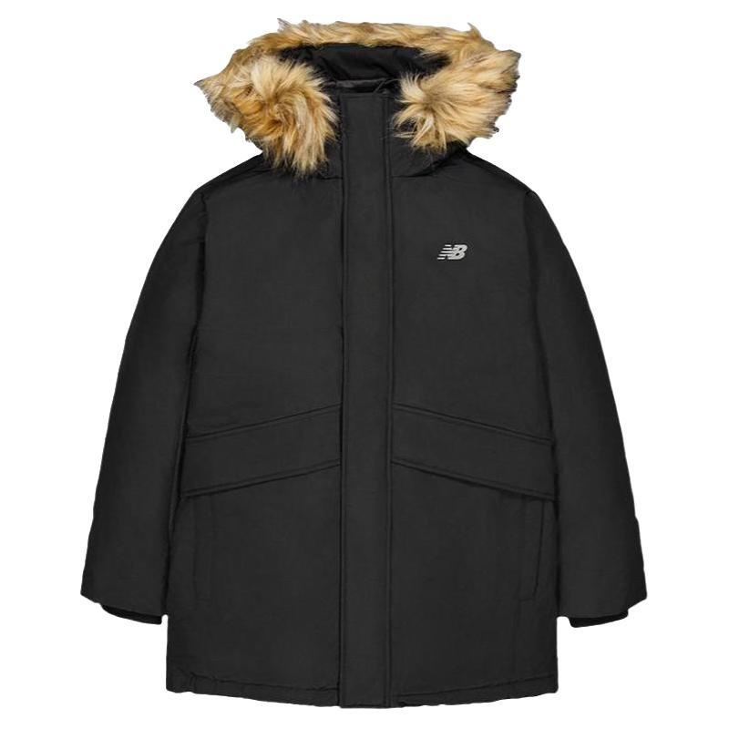New Balance NB男女中长款秋冬防泼水鸭绒羽绒服AMJ43358