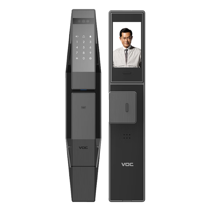 VOC智能门锁指纹锁密码锁全自动人脸识别家用电子锁大屏猫眼T10plus