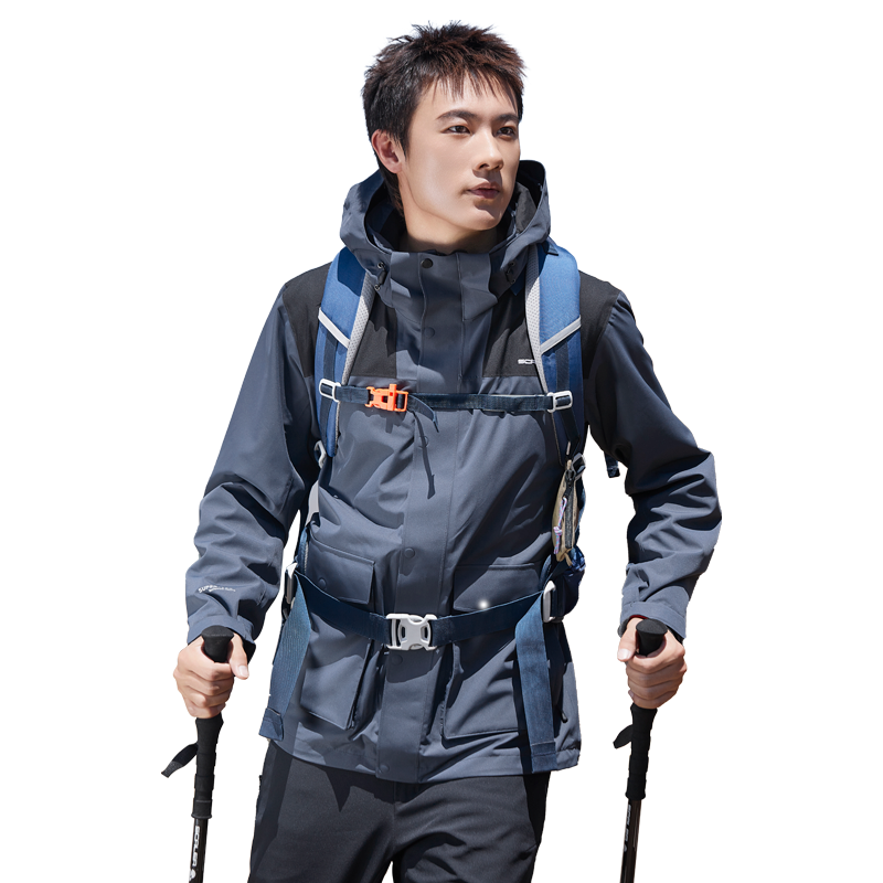 户外春秋加绒冲锋衣男士三合一冲锋衣防水防风保暖冲锋衣