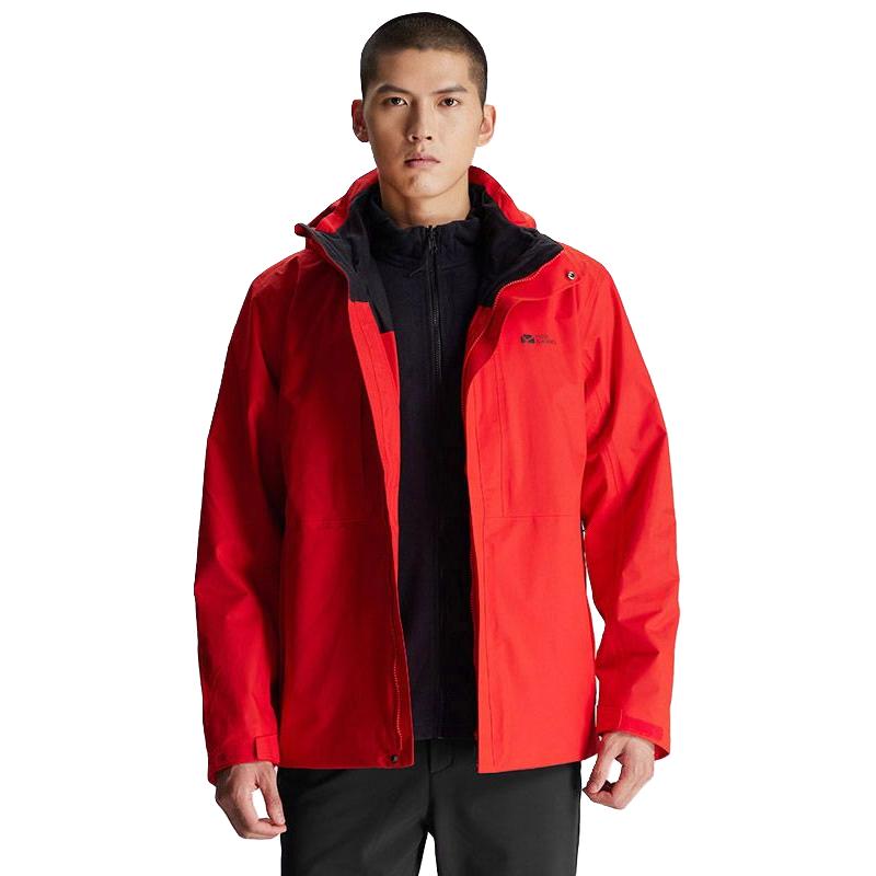 牧高笛 MOBI GARDEN户外冲锋衣男 三合一加厚保暖运动外套女防水登山服外套