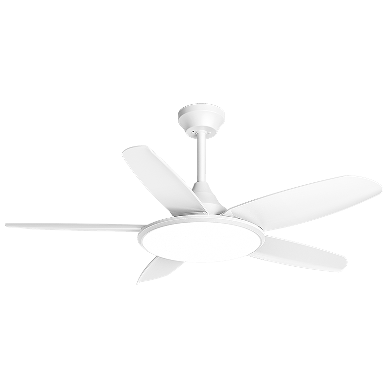 美的（Midea）风扇灯餐厅吊扇灯led卧室52寸开叶扇五叶扇MF-91DY1 【全光谱五叶扇】52寸56瓦/三色