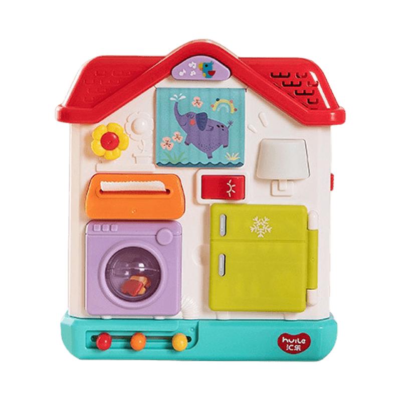 汇乐忙碌板婴儿训练屋儿童蒙氏早教1-2岁一3宝宝启蒙教具益智玩具