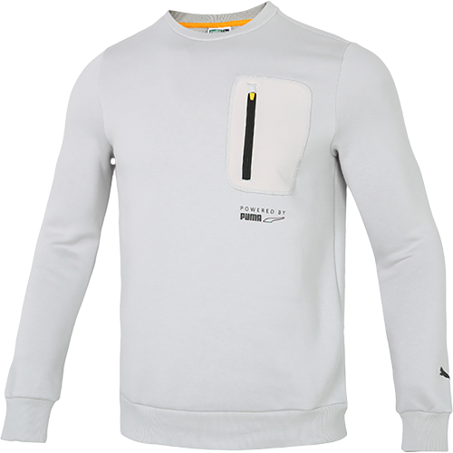 PUMA彪马卫衣男装女装 秋冬户外运动服透气圆领加绒保暖套头衫 534404-09/加绒 XL